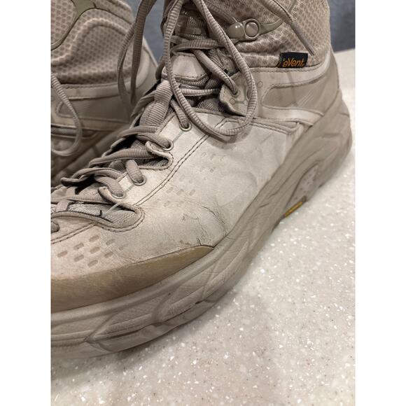 Hoka One One Tor Ultra Hiking Boots Men's Size 12 Tan Gore Tex Outdoor Adventure - Picture 10 of 11